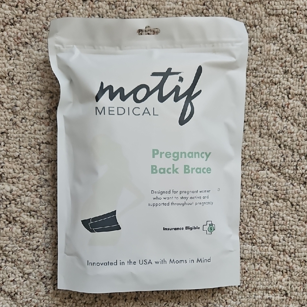 Motif Pregnancy Back Brace - White Large